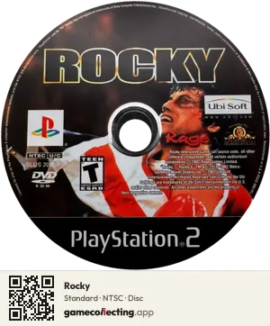 Rocky PlayStation 2, NTSC disc
