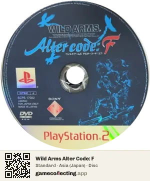 Wild Arms Alter Code: F PlayStation 2, Asia disc