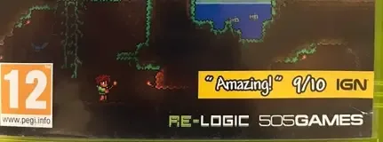 Terraria, the USK square on its front