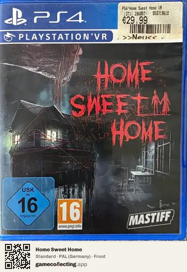 Home Sweet Home PlayStation 4, Germany box front