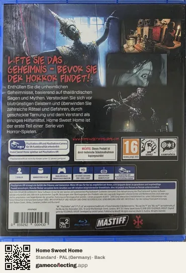 Home Sweet Home PlayStation 4, Germany box back