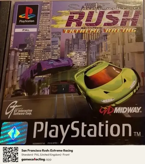 San Francisco Rush: Extreme Racing PlayStation, United Kingdom box front