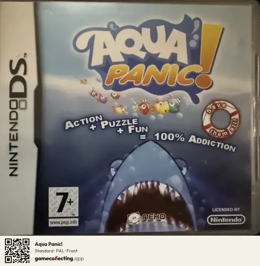 Aqua Panic! Nintendo DS, PAL box front
