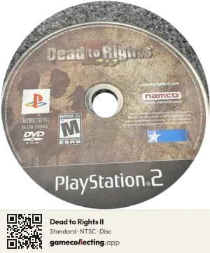 Dead to Rights II PlayStation 2, NTSC disc