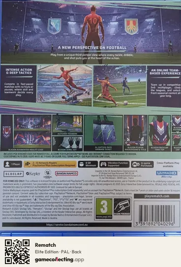 Rematch PlayStation 5, PAL box back