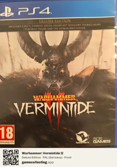 Warhammer: Vermintide II PlayStation 4, Germany box front