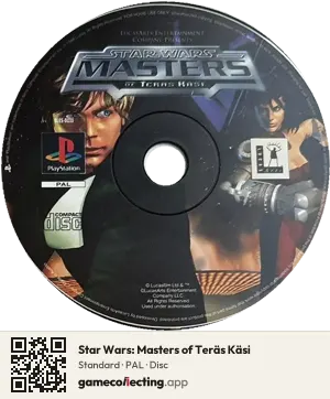 Star Wars: Masters of Teräs Käsi PlayStation, PAL disc