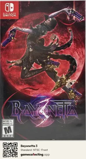 Bayonetta 3 Nintendo Switch, NTSC box front