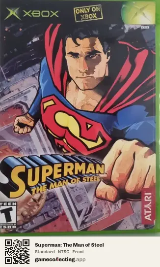 Superman: The Man of Steel Xbox, NTSC box front
