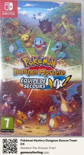 Pokémon Mystery Dungeon: Rescue Team DX Nintendo Switch, France box front
