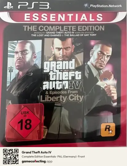 Grand Theft Auto IV PlayStation 3, Germany box front