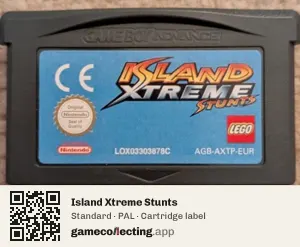 Island Xtreme Stunts Game Boy Advance, PAL cartridge label