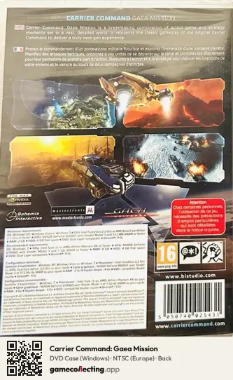 Carrier Command: Gaea Mission Computer, Europe box back