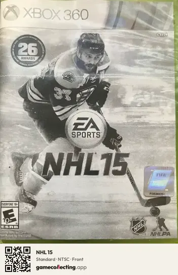 NHL 15 Xbox 360, NTSC box front