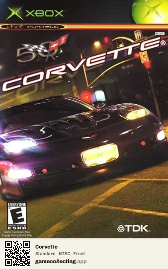 Corvette Xbox, NTSC box front