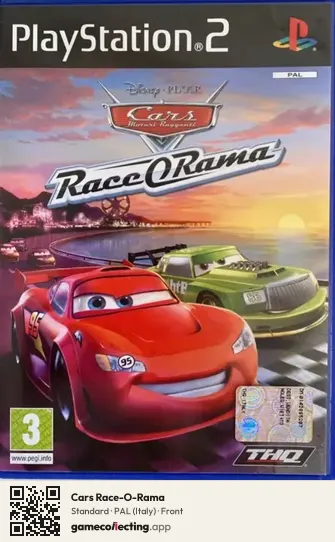 Cars Race-O-Rama PlayStation 2, Italy box front