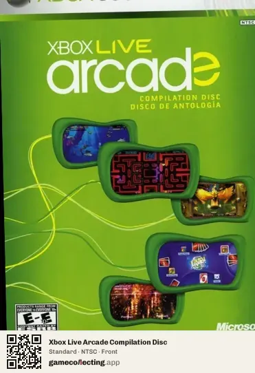 Xbox Live Arcade Compilation Disc Xbox 360, NTSC box front