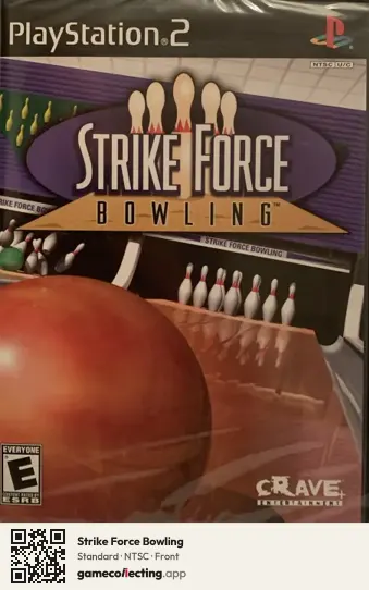 Strike Force Bowling PlayStation 2, NTSC box front