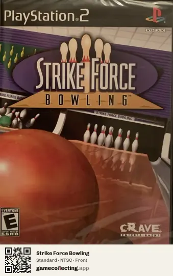 Strike Force Bowling PlayStation 2, NTSC box front