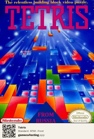 Tetris Nintendo Entertainment System, NTSC box front