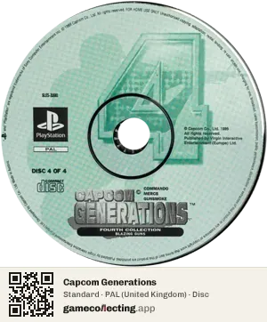 Capcom Generations PlayStation, PAL disc