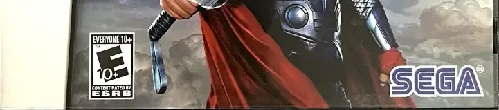 Thor: God of Thunder, the ESRB box on its front