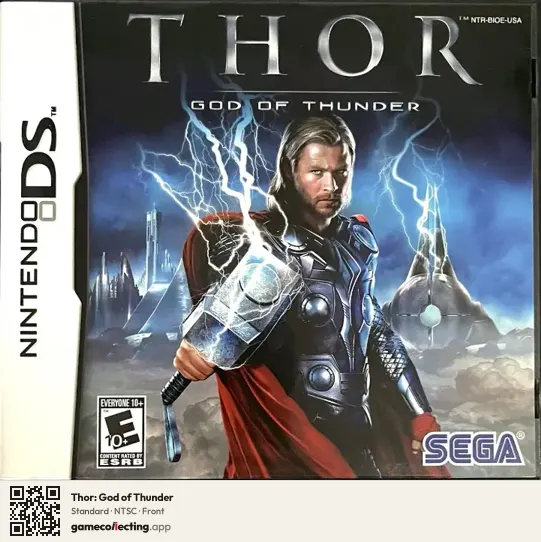 Thor: God of Thunder Nintendo DS, NTSC box front