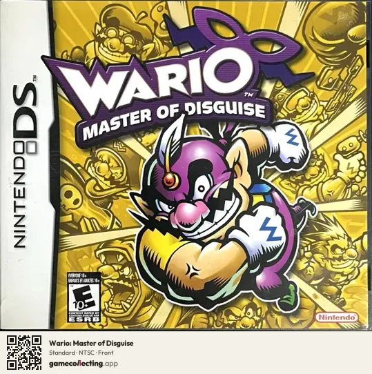 Wario: Master of Disguise Nintendo DS, NTSC box front