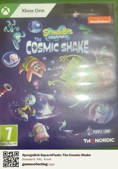 SpongeBob SquarePants: The Cosmic Shake Xbox One, PAL box front