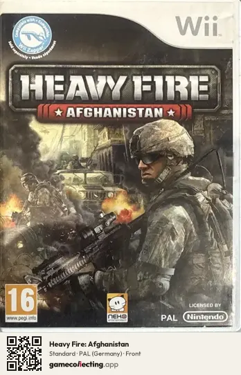 Heavy Fire: Afghanistan Nintendo Wii, Germany box front