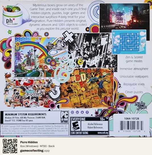Pure Hidden Computer, NTSC box back