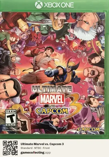 Ultimate Marvel vs. Capcom 3 Xbox One, NTSC box front