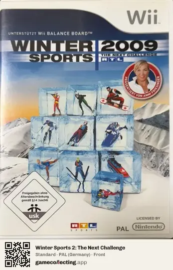 Winter Sports 2: The Next Challenge Nintendo Wii, Germany box front