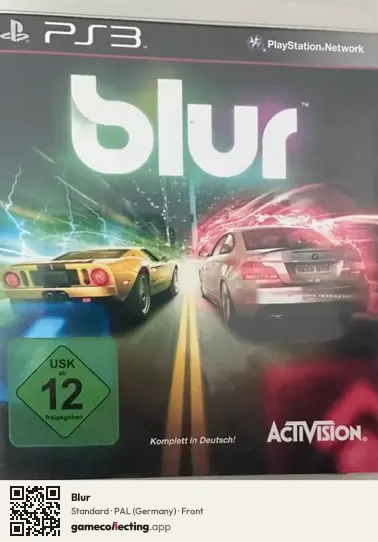 Blur PlayStation 3, Germany box front