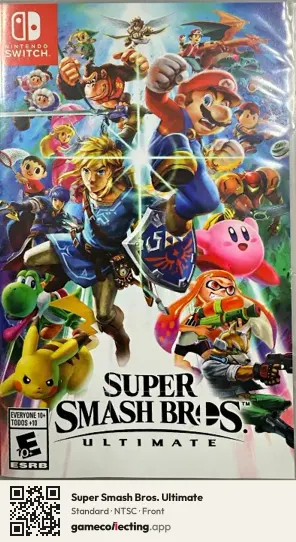 Super Smash Bros. Ultimate Nintendo Switch, NTSC box front
