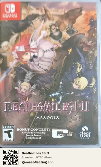 Deathsmiles I & II Nintendo Switch, NTSC box front
