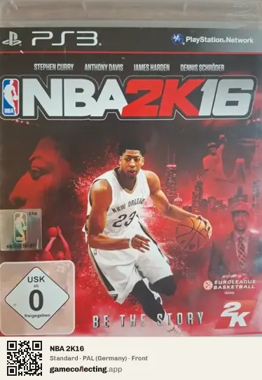 NBA 2K16 PlayStation 3, Germany box front