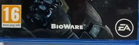 Mass Effect: Andromeda, the PEGI square on its front