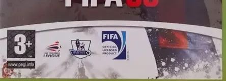 FIFA 08, the PEGI square on its front