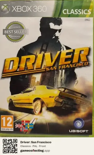 Driver: San Francisco Xbox 360, PAL box front