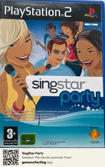 SingStar Party PlayStation 2, Nordic countries box front