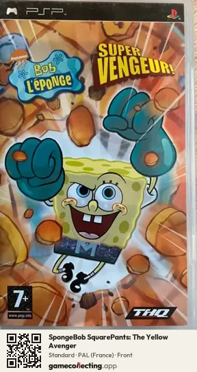 SpongeBob SquarePants: The Yellow Avenger PlayStation Portable, France box front