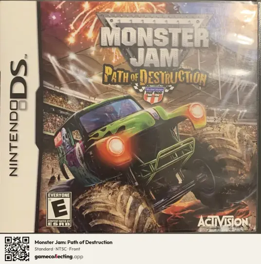 Monster Jam: Path of Destruction Nintendo DS, NTSC box front