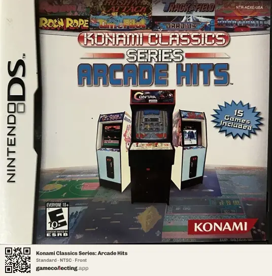 Konami Classics Series: Arcade Hits Nintendo DS, NTSC box front