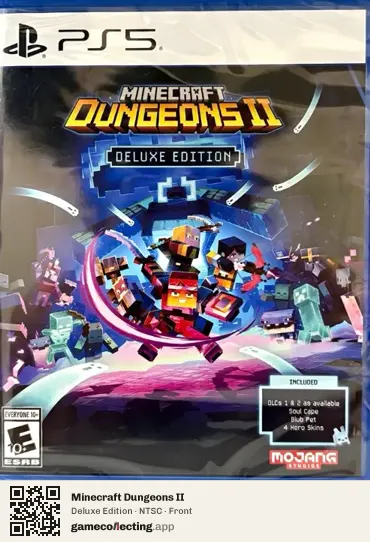 Minecraft Dungeons II PlayStation 5, NTSC box front