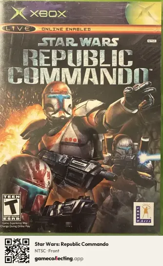 Star Wars: Republic Commando Xbox, NTSC box front