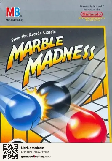 Marble Madness Nintendo Entertainment System, NTSC box front