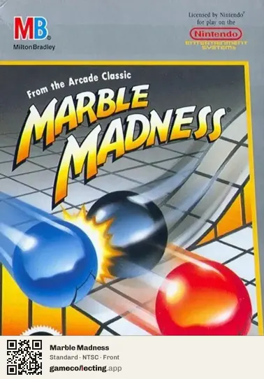 Marble Madness Nintendo Entertainment System, NTSC box front