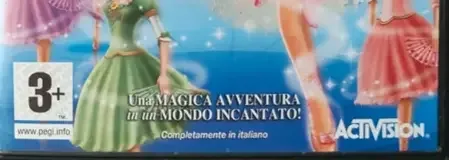 Barbie in the 12 Dancing Princesses, the PEGI square on its front
