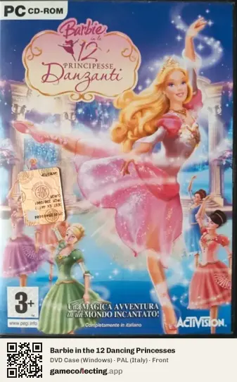 Barbie in the 12 Dancing Princesses Computer, Italy box front